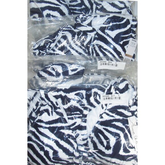 Reseller's Bathing Suit Lot: 4 Anne Cole Zebra Print One-Piece Size 12 New/Tags - Picture 5 of 5